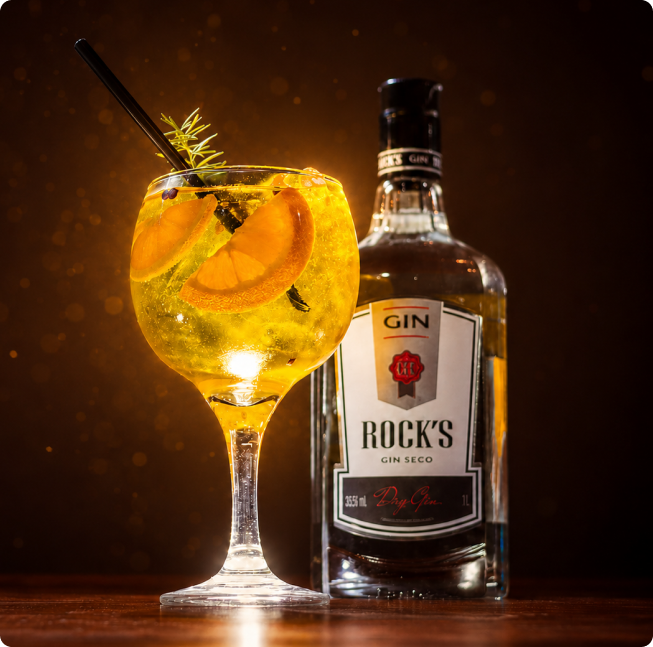 Drink com gin Rock's seco